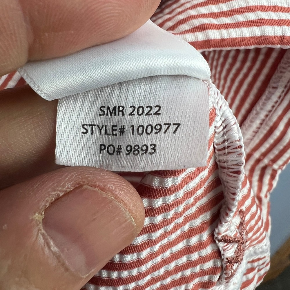 Rhone Mens Seersucker Striped Rec Camp Hoodie Size L Nantucket Performancewear - Picture 5 of 9